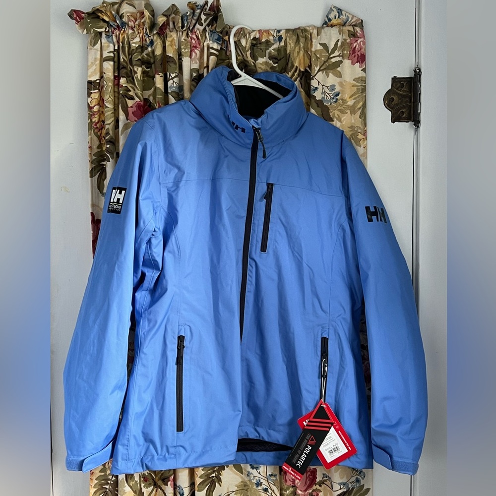 Helly Hansen NWT Women’s Crew Hooded Midlayer Jacket - Skagen Blue